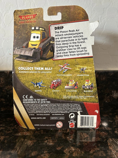 Disney Pixar Planes Fire & Rescue Drip Figure Vehicle New Mattel 2014