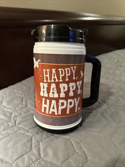 Duck Dynasty Insulated Travel Mug Happy Happy Robertson Family Cup Hallmark