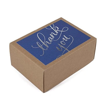 Hallmark Silver Foil Thank You Notes – 40 Pack
